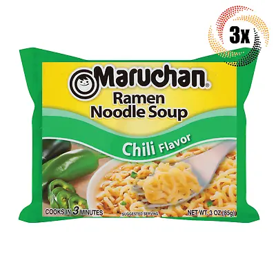 3x Bags Maruchan Instant Lunch Chili Ramen Noodles | 3oz | Ready In 3 Minutes • $9.25
