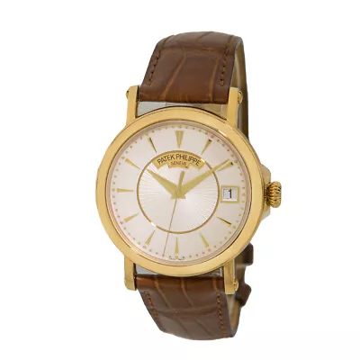 PATEK PHILIPPE 18K Yellow Gold 5153 J Officer Calatrava Box Warranty 5153J MINTY • $27990