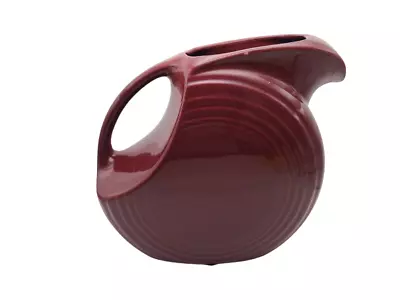 Fiesta Ware Large Disc Pitcher Cinnabar Apx 7.5in X 8.5in X 3.75 Homer Laughlin • $19.99