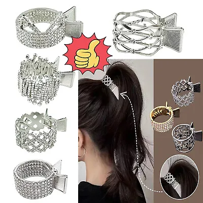 $3.90 • Buy Pony Tail Clips Fashion Metal Hair Accessories Pearl Ponytail Hair Claw Clips A