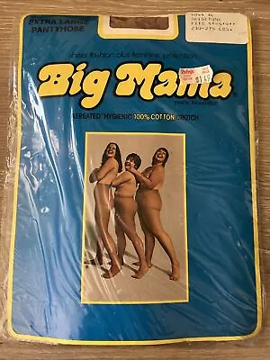 Big Mama Vintage Pantyhose 9044-L  Beigetone Extra Large XL NIP • $5