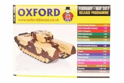 £1.05 • Buy Oxford Diecast Catalogue 2017 February 2017 - May 2017 Tank
