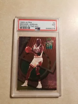 🏀1993 MICHAEL JORDAN Fleer Ultra Power In The Key PSA 7 NEAR MINT  • $129.99