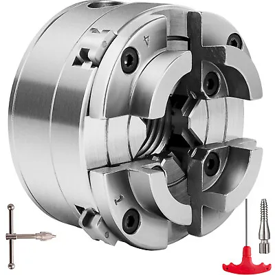 VEVOR Lathe Chuck 2.75  Mini Lathe Chuck 4 Jaw Self-Centering 1In X 8TPI Thread • £51.59