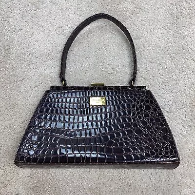 Edina Ronay London Handbag Ladies Crocodile Pattern Shoulder Bag Y2K 2000s 90s • £32.99