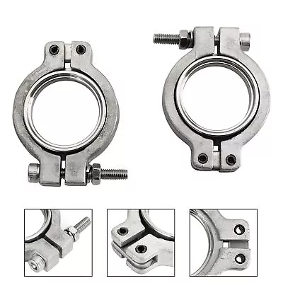 2PC TiAL MV-S 38mm Wastegate V-Band Clamp Set Kit With Screws Nuts And Seals F8 • $28.14