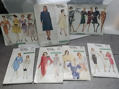 Lot Of 7 Vintage VOGUE'S BASIC DESIGN Sewing Patterns  • $15