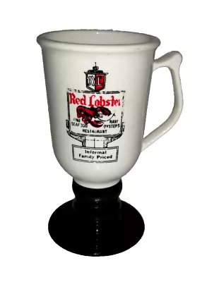 RED LOBSTER Tumbler Mug RESTAURANT WARE PEDESTAL COFFEE PLASTIC VINTAGE 1970's • $5.05