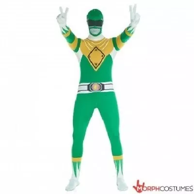 Morphsuits Green Power Rangers Body Suit Skin Halloween Adult Costume 78-0319 • $96.18