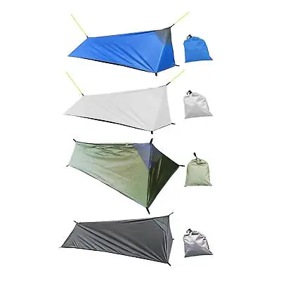 £38.21 • Buy Ultralight Camping Tent Waterproof Single Person Survival Trekking Pole Tent