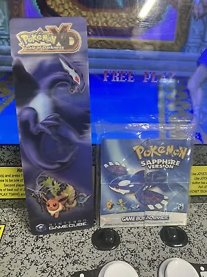 Nintendo Promos: Pokemon Ruby & Sapphire Puzzle + XD Gale Of Darkness Bookmark • $109