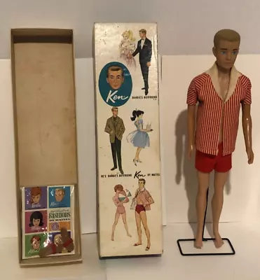 Vintage Barbie 1963 Blonde Ken Doll & Original Box 750 & Accessories Lot Rare NM • $69.99