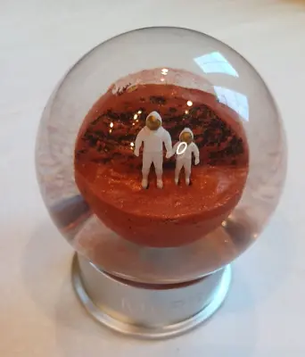 Humango Mars Astronauts Dust Sand Water Glass 5  Globe Space Travel • $55.98