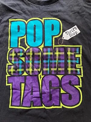 MACKLEMORE POP SOME TAGS T Shirt Music Song THRIFT SHOP Delta XL As Is Hip Hop • $12.74