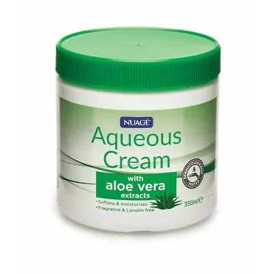 £4.31 • Buy Nuage Aqueous Moisturising Cream Aloe Vera Extracts Fragrance Lanolin Free 350ml