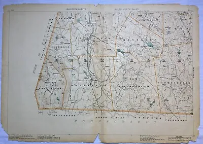 1908 Original Map SheffieldNew MarlboroughSandisfieldBarringtonMass MA Old • $29