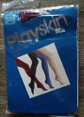 Vintage Playskin By Danskin Wine Tights Size B • $11.04