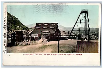 1906 Mizpah Shaft Of The Tonopah Mining Company Tonopah Nevada Antique Postcard • $19.47