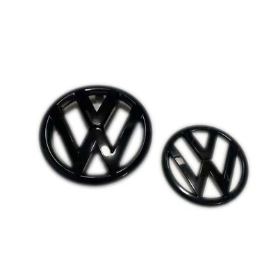 $66.86 • Buy Glossy Black Front And Rear Badge Emblem For VW Volkswagen MK6 GTI GOLF6 Set