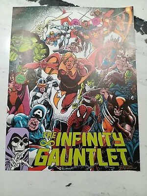 Infinity Gauntlet Promo Mini Poster 11x9 (1991) George Perez T101 • $10