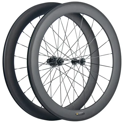 700C Carbon Wheelset Clincher 60mm Bicycle Wheels Road Rim Brake Wheel Set • $346.75