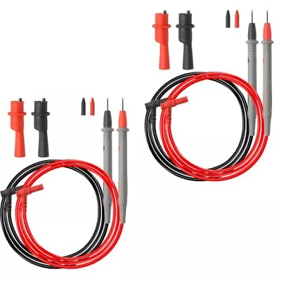 2 Sets Multimeter Test Leads Kit Cat Iii 1000v 20a Digital Test Probe Leads Set  • $13.12