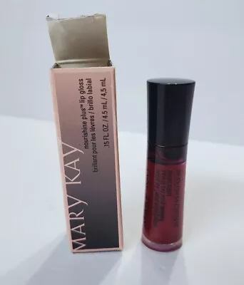 New In Box MARY KAY Nourishine Plus Lip Gloss Sparkle Berry 047945 • $13