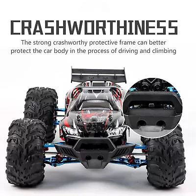 (1)RC Cars 2.4 GHz 1:10 Scale 4WD 60KM/H Large Off Road Rock Crawler Vehicle • $337.52