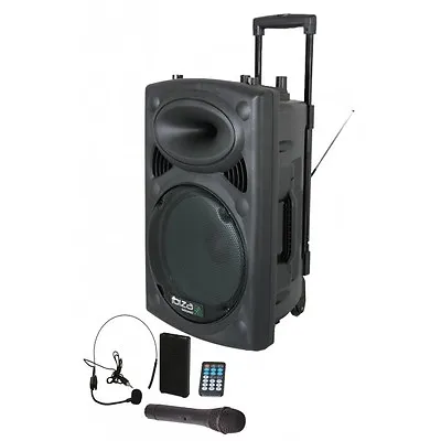 Ibiza Sound Portable Battery Powered Bluetooth PA System 800W Wireless Radio Mic • £327.50