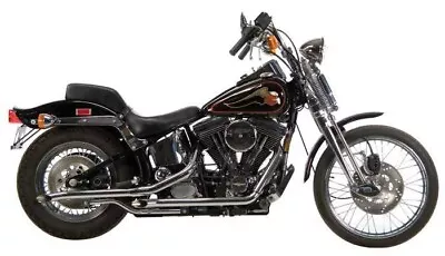 Paugho Staggered Dual Exhaust Systems For 1984–1999 Evolution Softails • $195