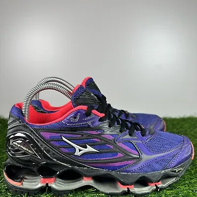 Mizuno Wave Prophecy 6 Womens Size 8.5 Purple Running Athletic Shoes Sneakers • $69.87