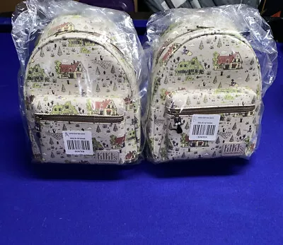 Studio Ghibli Kiki's Delivery Service Map Mini Backpack PICK A OR B PATTERN NEW • $99.99