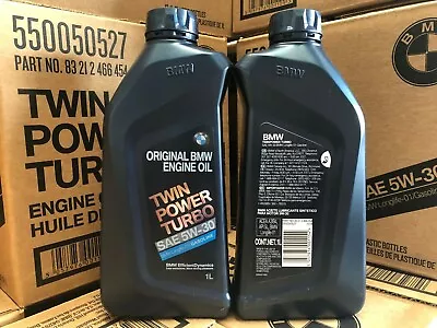 5 X Liter BMW Engine Oil Twin Power Turbo 5W-30 BMW LongLife-01 Part:83212466454 • $135