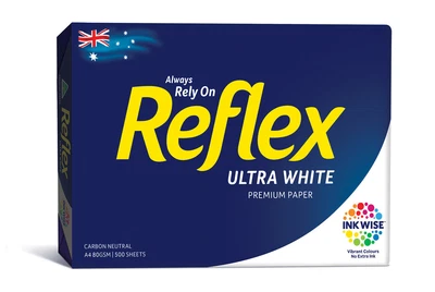 $24.95 • Buy Reflex A4 Carbon Neutral Premium Copy Paper 80gsm Ultra White 500 Sheets