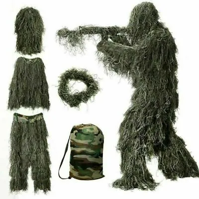 $39.55 • Buy 3D Woodland Camouflage Children Kids Military Games Show Hunting Ghillie Suit