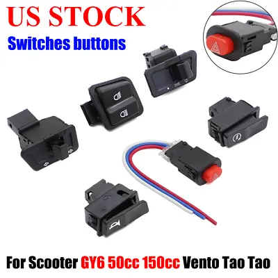 For Scooter GY6 50cc 150cc Vento Tao Tao Switches Buttons Set Of 6 Replace ABS • $10.59