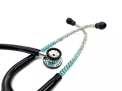 Bling Ombre MDF Pediatric Stethoscope AUSTRIAN CRYSTALS Bedazzled Custom NICU • $336