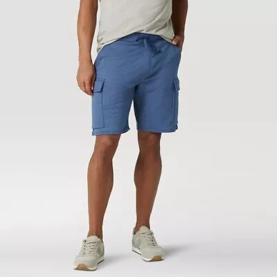 Wrangler Mens Blue Knit Unlimited Comfort Regular Fit Pull-On Cargo Shorts Small • $19.05