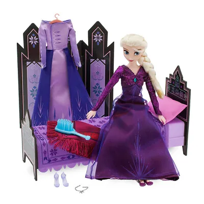Disney Store Authentic Elsa Bedroom Playset Nightgown Harvest Dress Frozen 2 • $34.85