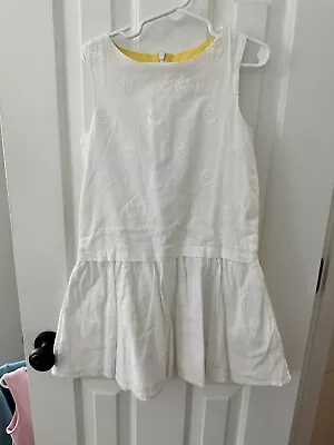 Mini Boden Girls White Strawberry Dress 6-7 • $14.50