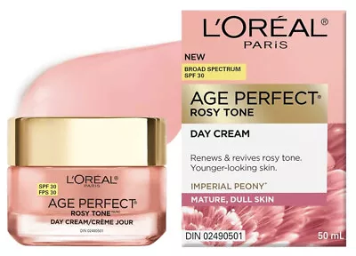 Loreal Paris Age Perfect Rosy Tone Renew & Revive Peony Face Moisturizer SPF 30 • $15.99