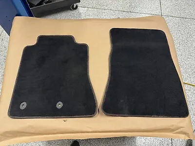 2018-2023 Mustang GT Front Floor Mats Carpet Black Red Stitching • $24.99