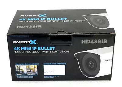 Avertx HD438 IR Indoor/outdoor Mini Bullet Security Camera White NEW • $179.99