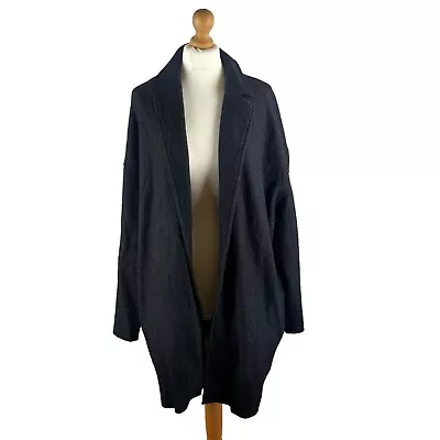 Modern Rarity Mid Cocoon Coatigan Gych Wool Blend John Lewis Large BNWT Black • $57.35