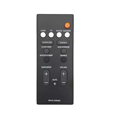 Audio Speaker Soundbar Remote Control For YAMAHA YAS-106 ATS-1060 FSR78 ZV28960 • $12.59