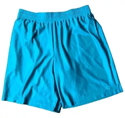 Vtg 90s Starter TEAL Gym Shorts Lounge Basketball ~ Mens Sz Medium ~ Drawstring  • $14.95