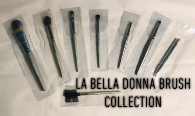 NEW • (8) La Bella Donna Makeup Brush Blending+Eyeshadow+Concealer+Eyeliner+More • $55.99