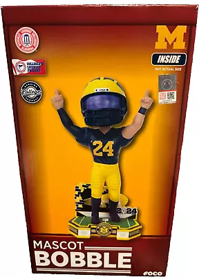 FOCO Michigan Wolverines 2024 College Football Playoff CHAMP Bobblehead RARE/144 • $149