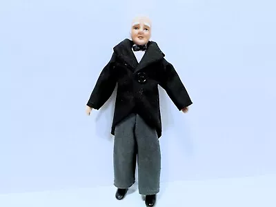 Dollhouse Miniature Porcelain  Victorian Male Doll  1 :12 Scale • $14.99