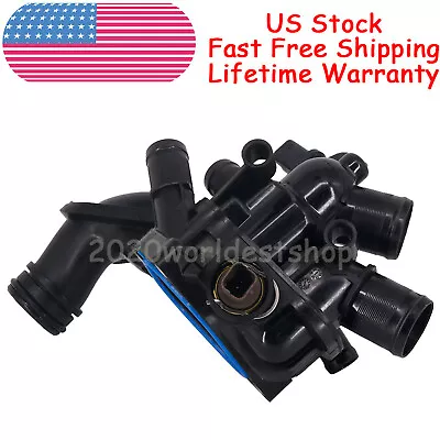 Coolant Thermostat Housing Assembly W/Temperature Sensor Gasket For Mini Cooper  • $36.49